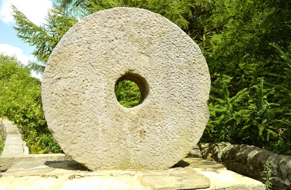 Millstones Mill Stones Used Grinding — Stock Photo, Image