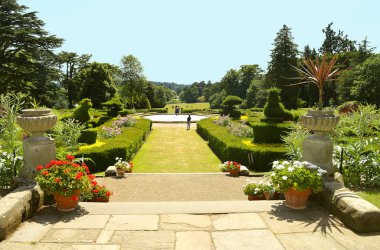Tarihi Ortaçağ Warwick Castle Konservatuarı Bahçe Warwickshire'deki/daki oteller