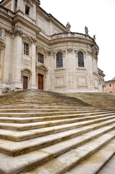 Devant Basilique Historique Papale Santa Maria Maggiore Rome — Photo