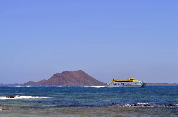 Fred Olsen Express Ferry Dans Port Corralejo — Photo