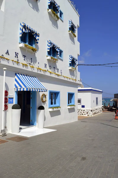 Hotéis Corralejo Cidade Velha Fuerteventura Uma Das Ilhas Canárias — Fotografia de Stock