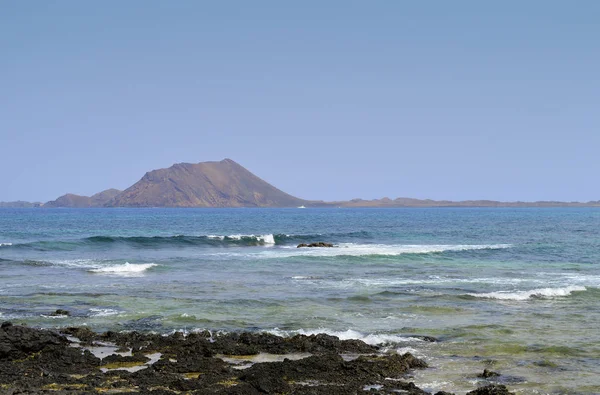 Isla Lobos Volcamic Insland Coast Fuerteventura One Canary Islands — Stock Photo, Image