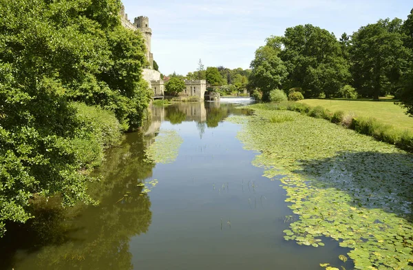 Tranquilo Rio Avon Que Passa Pelo Castelo Warwick — Fotografia de Stock