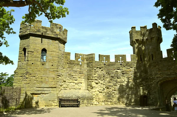 Den Historiska Medeltida Warwick Castle Warwickshire — Stockfoto