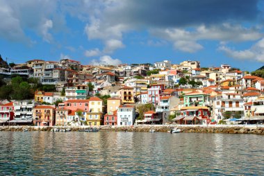 Paxos Korfu 'nun güneyinde küçük bir ada İyon denizinde bir Yunan adası