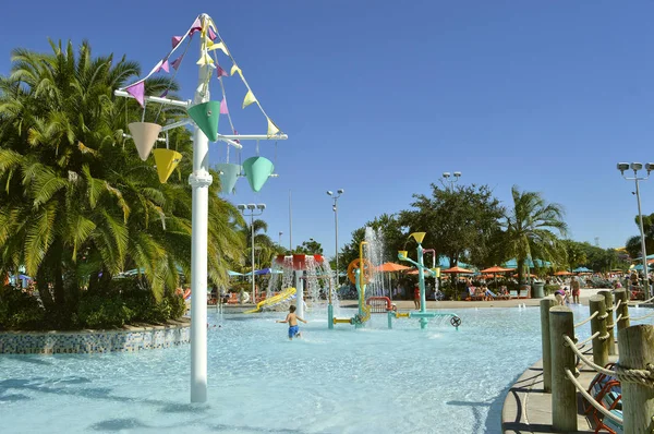 Parque Aquático Aquatica Orlando Flórida Eua Outubro 2016 Turistas Área — Fotografia de Stock