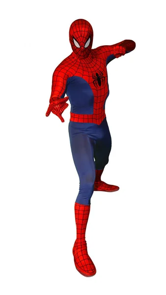 Manchester England November 2018 Man Dressed Spiderman Costume Tribute Stan — Stock Photo, Image