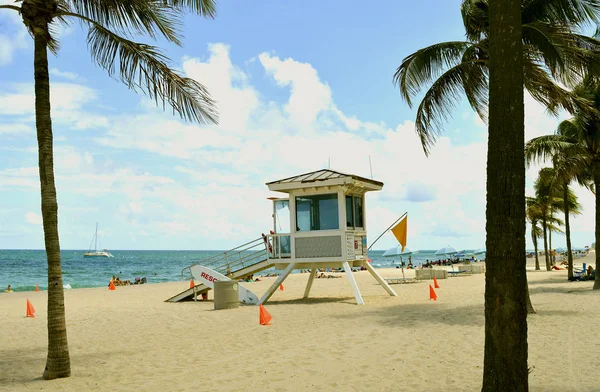 Stacja Ratownicza Plaży Fort Lauderdale — Zdjęcie stockowe