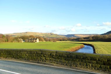 Nehir, Friezland 'da, Peak District Ulusal Parkı' nda.
