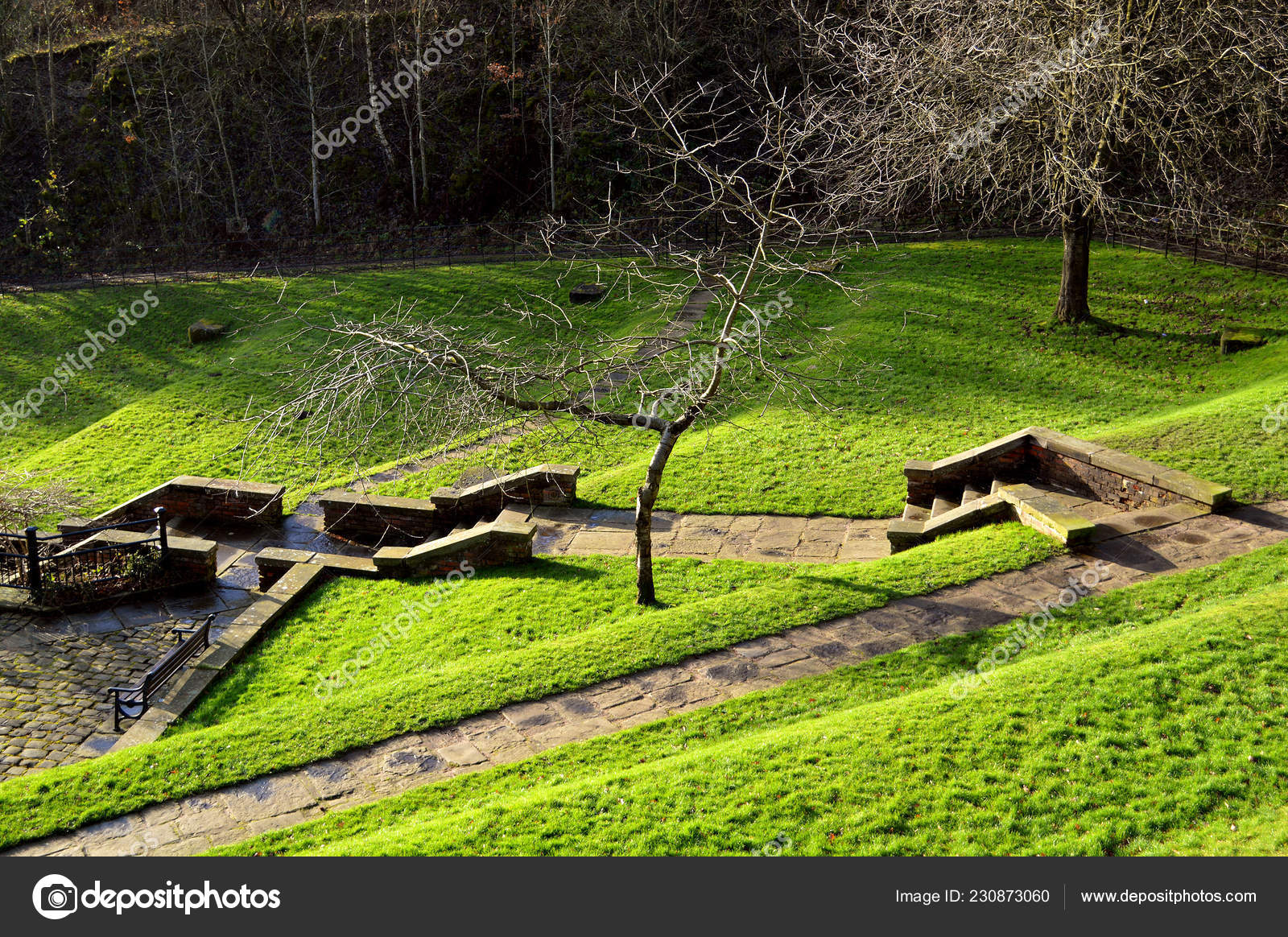 Park Bridge Heritage Centre Gardens Ashton Lyne — Stock Photo