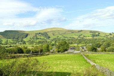 Castleton kırsal Peak District Milli Parkı