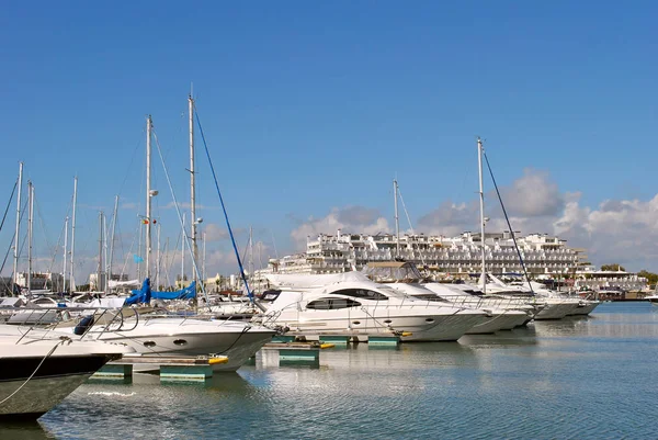 Luxury Yachts Vilamoura Marina — Stock Photo, Image