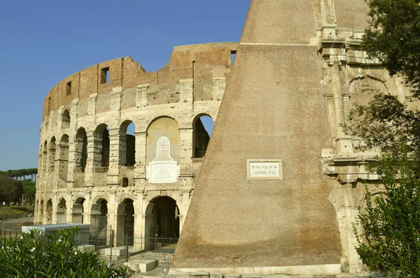 Roma Itália Setembro 2016 Histórico Anfiteatro Coliseu Romano Roma — Fotografia de Stock