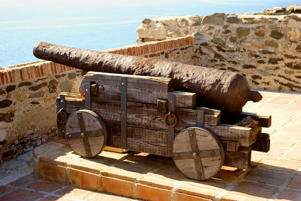 Cañón Histórico Castillo Sohail Fuengirola —  Fotos de Stock