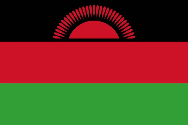 Bandera de Malawi — Foto de Stock