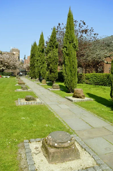 Roman ogrody w Chester — Zdjęcie stockowe