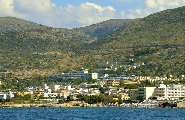 Hersonissos Küste in Beton — Stockfoto