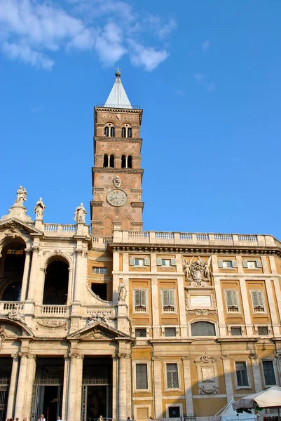 Bakre Delen Den Historiska Kyrkan Basilica Papale Santa Maria Maggiore — Stockfoto