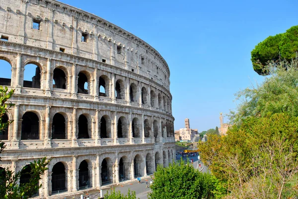 Anfiteatro Histórico Del Coliseo Romano Roma — Foto de Stock