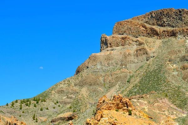 Mezzaluna Sul Parco Nazionale Del Monte Teide Tenerife — Foto Stock