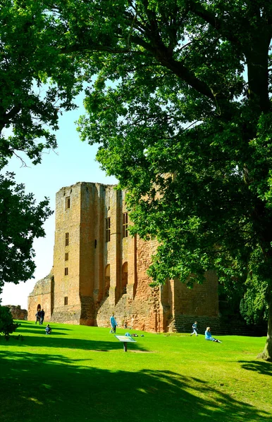 Kenilworth Warwickshire England Storbritannien Augusti 2014 Det Historiska Slottet Kenilworth — Stockfoto