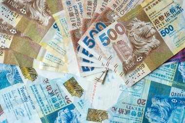 Hong Kong Döviz banknotların, iş geçmişi dolara Hk