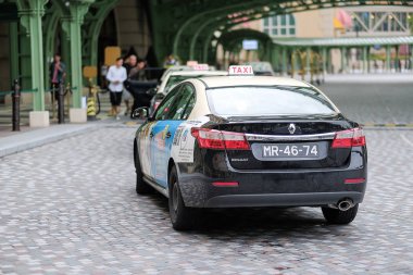 Macao ParisCasio önünde Taksi kuyruk bir sürü, garson