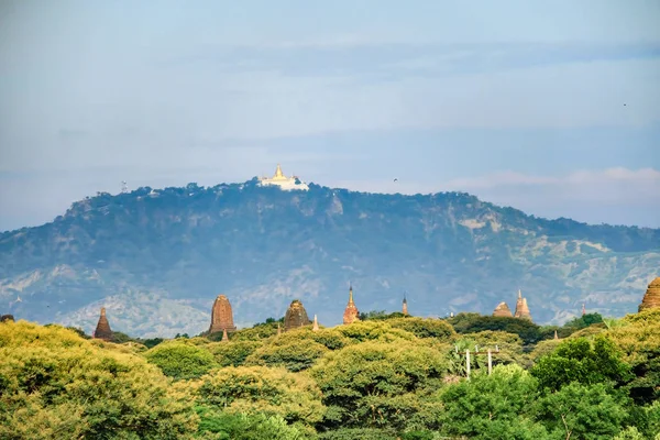 Beautiful morning ancient temples and pagoda in the Archaeologic — Stock Photo, Image