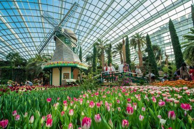 Singapur seyahat konsepti, dönüm noktası ve turistik attra için popüler