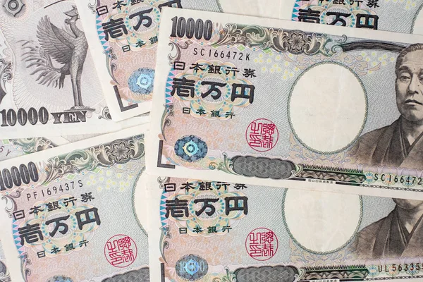 10000 japanske yen seddelbaggrund. virksomhed, investering, re - Stock-foto