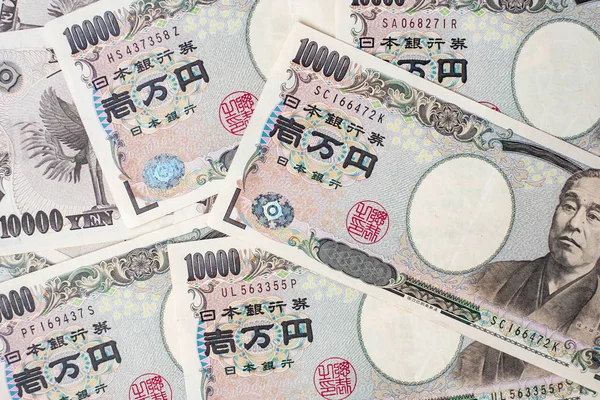 10000 日元钞票背景。商业、投资、再 — 图库照片
