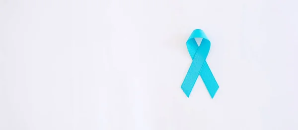 November Prostaat Cancer Awareness Maand Blue Ribbon Voor Het Ondersteunen — Stockfoto