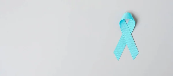 Noviembre Mes Concientización Sobre Cáncer Próstata Cinta Azul Clara Para — Foto de Stock