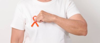 Eylül lösemisi için Orange Ribbon, Mart Böbrek Kanseri Günü, Çoklu Skleroz, Kasım Kompleksi Bölgesel Ağrı Sendromu, KRPS, COPD, Kronik Engelleyici Akciğer Hastalığı