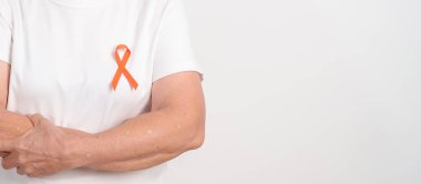 Eylül lösemisi için Orange Ribbon, Mart Böbrek Kanseri Günü, Çoklu Skleroz, Kasım Kompleksi Bölgesel Ağrı Sendromu, KRPS, COPD, Kronik Engelleyici Akciğer Hastalığı
