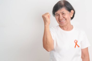 Eylül lösemisi için Orange Ribbon, Mart Böbrek Kanseri Günü, Çoklu Skleroz, Kasım Kompleksi Bölgesel Ağrı Sendromu, KRPS, COPD, Kronik Engelleyici Akciğer Hastalığı