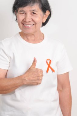 Eylül lösemisi için Orange Ribbon, Mart Böbrek Kanseri Günü, Çoklu Skleroz, Kasım Kompleksi Bölgesel Ağrı Sendromu, KRPS, COPD, Kronik Engelleyici Akciğer Hastalığı