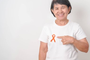 Eylül lösemisi için Orange Ribbon, Mart Böbrek Kanseri Günü, Çoklu Skleroz, Kasım Kompleksi Bölgesel Ağrı Sendromu, KRPS, COPD, Kronik Engelleyici Akciğer Hastalığı