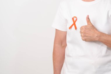 Eylül lösemisi için Orange Ribbon, Mart Böbrek Kanseri Günü, Çoklu Skleroz, Kasım Kompleksi Bölgesel Ağrı Sendromu, KRPS, COPD, Kronik Engelleyici Akciğer Hastalığı