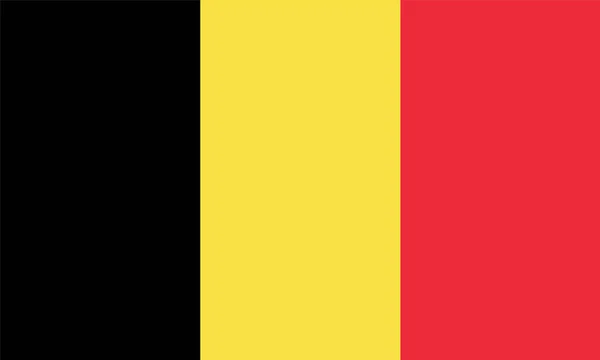 Belgien flagga — Stock vektor