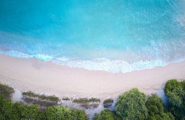 Okyanus hava görünümünü. Sri Lanka.