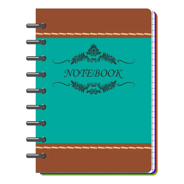 Spiral Notebook Mockup Med Plats För Din Bild Text Eller — Stock vektor