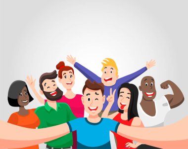 İnsanlar grubu selfie