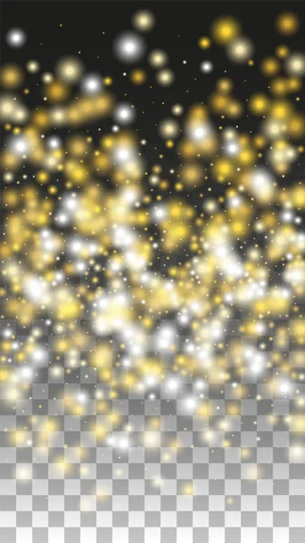 黑色上的金色闪光矢量纹理。金发碧眼金色圣诞和新年降雪。Confetti的黄金爆炸星尘。党灯设计的抽象背景. — 图库矢量图片