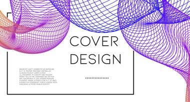 Fütürist soyut vektör arka plan hipster elemanları ile... Parlak degrade geometrik kapak tasarımı. 3D sıvı şekiller, çizgiler kompozisyon. Davetiye şablonları ayarlamak. Müzik Festivali Afiş. Özet satırları.