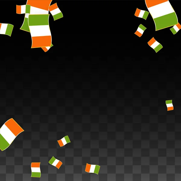 Vektor irischen nationalen Hintergrund. Saint Patrick Day Plakat für Pub Party. 17. März Symbolbild. Flagge Irlands. Wir sind ein Banner über den Tourismus. eire Insel. Keltische Flagge. Touristische Dublinpostkarte. — Stockvektor