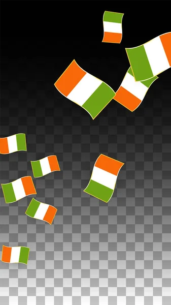 Vektor irischen nationalen Hintergrund. Saint Patrick Day Plakat für Pub Party. 17. März Symbolbild. Flagge Irlands. Wir sind ein Banner über den Tourismus. eire Insel. Keltische Flagge. Touristische Dublinpostkarte. — Stockvektor