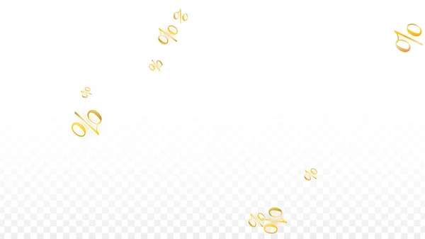 Vector de lujo Porcentaje de oro Confetti signo en transparente. Porcentaje de fondo de venta. Negocios, Economía Imprimir. Ilustración de descuento. Cartel de promoción. Black Friday Banner. Oferta especial Plantilla. — Archivo Imágenes Vectoriales