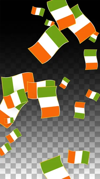 Vektor irischen nationalen Hintergrund. Saint Patrick Day Plakat für Pub Party. 17. März Symbolbild. Flagge Irlands. Wir sind ein Banner über den Tourismus. eire Insel. Keltische Flagge. Touristische Dublinpostkarte. — Stockvektor