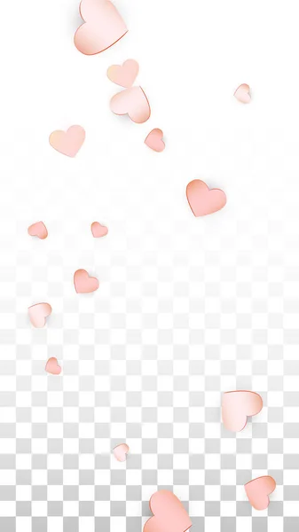 Love Hearts Confetti Falling Background. Saint-Valentin motif Romantique Coeurs éparpillés. Illustration vectorielle pour cartes, bannières, affiches, dépliants pour mariage, anniversaire, fête d'anniversaire, ventes . — Image vectorielle